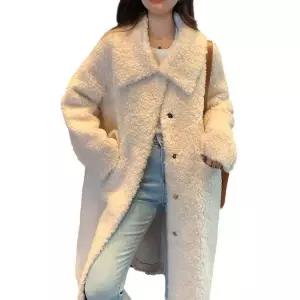 리얼양털코트 시어링 후리스 양모코트 아우터 양모 겨울 코트 퍼 뽀글이 롱 자켓 무스탕