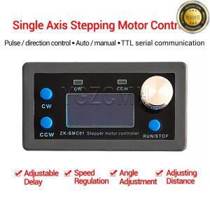 SMC01 42 57 스테퍼 모터 컨트롤러 포지티브 역회전 각도 펄스 속도 제어 보드 PLC 직렬 통신