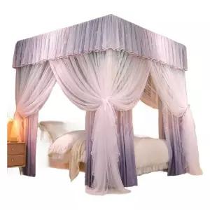 침대난방텐트 사각 텐트 킹 침대텐트 방풍 겨울철 커텐 커튼 암막 싱글 방한텐트 퀸 기숙사