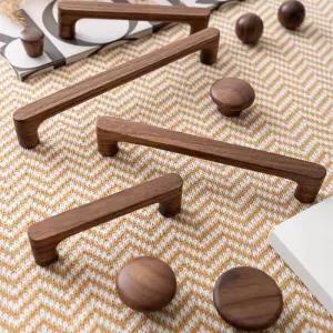 단단한 나무 주방 문 드레서 옷장 손잡이 캐비닛 가구 찬장 서랍 당김