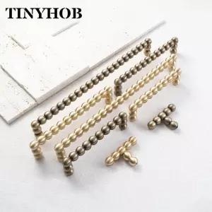 Tinhob 단단한 황동 작은 라운드 볼 핸들 캐비닛 옷장 서랍 손잡이/신발 용 주방 액세서리