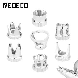 에어브러시 커버 캡 액세서리 크라운 토마호크 중공 응축형 거리 모양 선풍기 닫힘 스패터