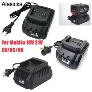 18V 21V 배터리 충전기 EU/US/UK 플러그 전동 공구 Makita 교체 용 휴대용 고전력 스마트 고속 리튬 이온