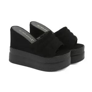 드레스 구두 촬영용 플랫폼 슬리퍼 가보시 키높이 신발 웨지 샌들 통굽