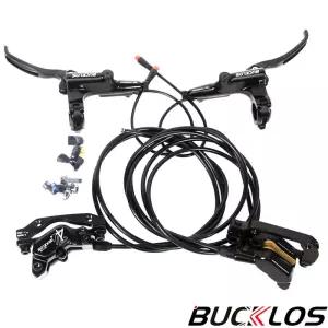 BUCKLOS HD-E735 전기 자전거 유압 브레이크 1150mm 4-피스톤 파워 오프 스쿠터 MTB 부품
