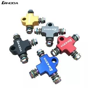 오토바이 유압 브레이크 오일 호스 파이프 티 커플링 피팅 커넥터 더트 피트 자전거 ATV 시스템 3 방향