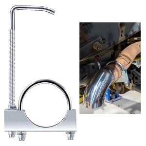 행거가 있는 2.5인치 배기 클램프, 파이프 또는 머플러 걸이 및 고정용 방청 자동차, SUV, 트럭용 헤비 듀티 유니버설 행거 자동차 공구(2.5인치)