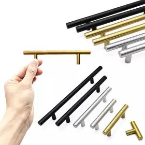 찬장 손잡이 닦았 스테인레스 스틸 주방 캐비닛 도어 가구 서랍 당겨 바 하드웨어