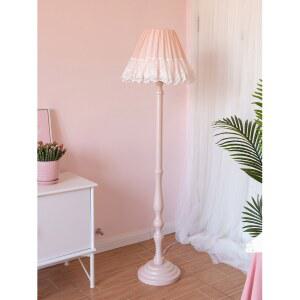 플로어 인테리어 핑크 공주 북유럽 레이스 램프 장스탠드 조명