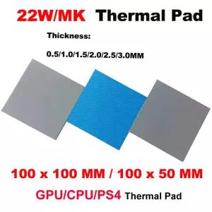 22W/mk 3.0mm 열전도 열 패드 컴퓨터 노트북 GPU VGA 카드 CPU 방열판 냉각 전도성 실리콘 그리스 시트