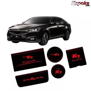 올뉴k7 아크릴각인 자동차컵홀더 LED플레이트 튜닝용품 조명장식 차량용 자동차용품