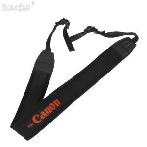 블랙 카메라 숄더 넥 스트랩 Canon 6D 80D 7D 550D 1300D 5D 750D Mark II IV 200D Dslr