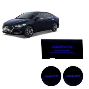 자동차튜닝 아반떼AD 컵홀더 LED플레이트 시그니처 실내조명 튜닝용품 DIY용품 실내용