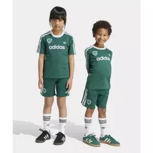 매장정품 ADIDAS 아디다스 KIDS X 디즈니 쇼츠 저지 세트 키즈 - 그린 KC8432 1383941