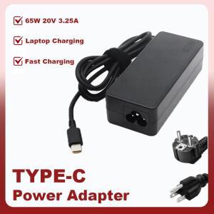 USB-C 노트북 충전기 65W 20V 3.25A 어댑터 (레노버 씽크패드, HP, 크롬북, 요가, 델, 아수스, 에이서 타입