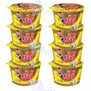 오뚜기 옛날잡채 용기 8개 건면 당면 잡채컵라면