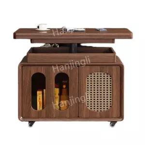 이동식 탁자 커피 거실 작은 침대 캐비닛 서랍 수납 테이블 카트 리프트 여러 협탁