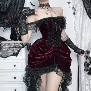 스트레인지 치마 원피스 여친 레이어드 레이스 로리타 다크톤 데일리룩 테일 KUK1