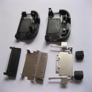 IPOD용 수 커넥터, 블랙 플라스틱 쉘, 30 핀, 5 개