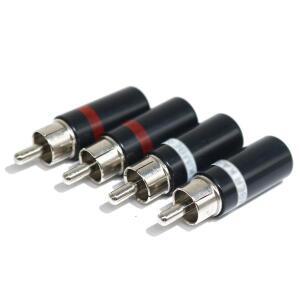 HIFI RCA XSSH 하이엔드 AV 오디오 케이블 용접 금도금 황동 플러그 커넥터 잭 터미널, 3mm, 4mm, 5mm