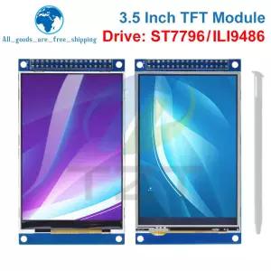 TZT 3.5 인치 TFT LCD 터치 스크린 모듈 Arduino UNO MEGA2560 용 480x320 ST7796U ILI9486 디스플레이