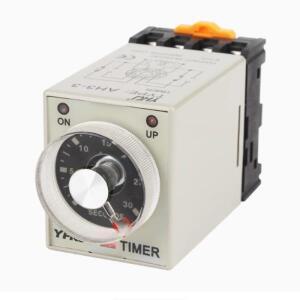 1PCS AH3-2 시간 릴레이 12V/24V/110V220V/380V 지연 타이머 8Pin 기본 1S 3S 6S 3M 6M