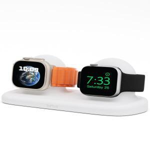 Apple Watch 시리즈 49/45/44/42/41/40/38mm Ultra2/Ultra10/9/8/7/6/SE2/SE/5/4/3/2/1과 호환되는 듀얼 충