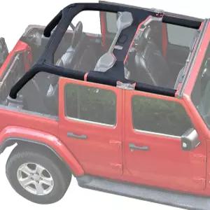 랭글러 JL 무제한 JLU 4도어를 위한 기어업 롤 바 커버 패딩 2018-2023 케이지 풀 프로텍터