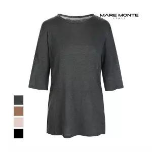 어성봄옷 간절기룩 [마레몬떼] 7부소매 시스루티셔츠_M226MTS65M0