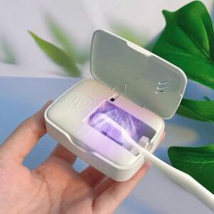 스마트 UV 칫솔 살균기 자동 히터 포함  건조 브러시 소독기 충전 건식 열 거치대