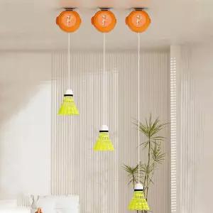 자동 수축 배드민턴 트레이너 솔로 연습 리바운더 모든 기술 수준을 위한 조절 가능한 속도 가정 및 사무실