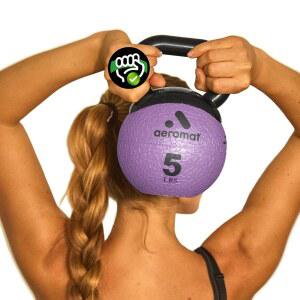 그립과 와이드 손잡이 에어로매트 엘리트 미니 케틀벨 웨이트 트레이닝 메디신 스쿼트용 근력 운동 홈 헬스장