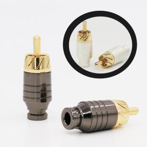 납땜 RCA 플러그 잭 커넥터 스피커 오디오 출력 입력 어댑터 금도금 이어폰 잭, 8 개