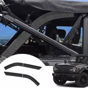 Xomzema 4PCS D 필러 롤 바 보호 커버 전체 패딩 가드 페인트 긁힘 방지 케이지 트림 - 포드 브롱코