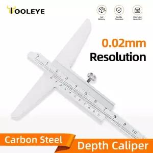 소음측정기 깊이 게이지 버니어 캘리퍼스 금속 목공 도구 캘리버 측정 스틸 150 200 300mm