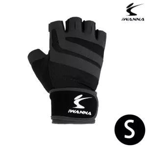 아이워너 트레이닝 글러브 2중 밴드 (블랙) (S)