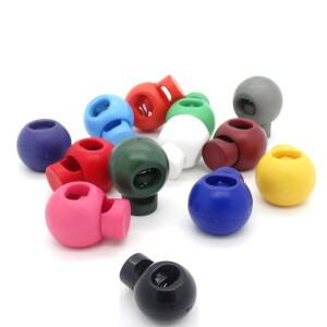 다채로운 플라스틱 볼 코드 잠금 장치  원형 토글 클립 스토퍼  의류  백백  파라코드용  13 피스