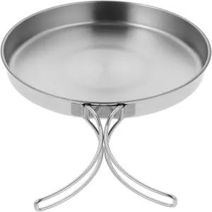 미케야 캠핑 조리기구 냄비 휴대용 스테인리스 스틸 캠프 쿡 팬 야외 배낭여행 하이킹 피크닉용 경량