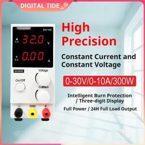 LW-K3010D 4LED 조정  DC 전원 공급 장치 30V 10A 실험실 가변 스위치 벤치 안정화