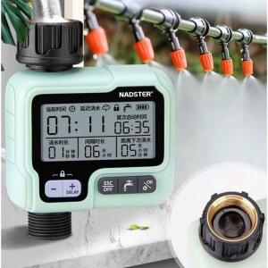 자동 급수 타이머 듀얼 농업용 단기 워터관수 제어 시간 와이파이 원격 영문판