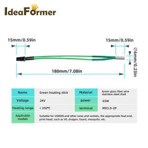 3D 프린터 액세서리 핫엔드 카트리지 히터, 보론 V6 드래곤 도마뱀 모기 18mm 튜브 로드, 가열 24V, 65W, 1