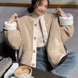 (스타일하우스)트렌치코트 아우터 뽀글이 패딩 리버시블 양면점퍼