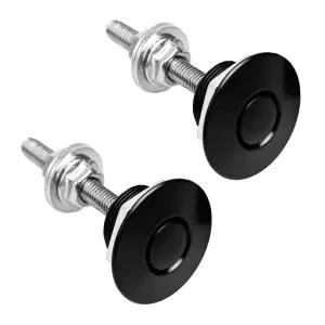 Nihfien 2Pcs 1.25인치 범용 알루미늄 차량 후드 핀 자동차용 퀵 릴리스 잠금 래치 범퍼 번호판 클립 또는