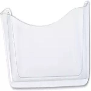 러버메이드 언브레이커블 싱글 포켓 월 파일 편지 클리어 65972ROS