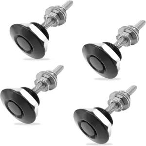 퀵 래치 알루미늄 후드 핀 - 4팩 범용 푸시 버튼 범퍼 1.25인치