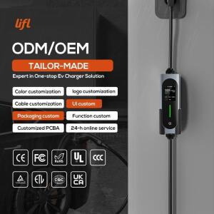 Lifl 32A 휴대용 전기차 충전기 단상 GBT 7KW 가정용