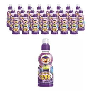 팔도 뽀로로 블루베리, 235ml, 24개
