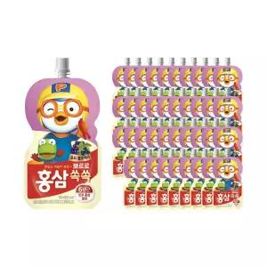 팔도 뽀로로 홍삼쏙쏙포도블루베리, 100ml, 40개