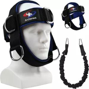 피트니스 넥 헤드 하네스 트레이너 조절 가능한 턱 스트랩 및 강도 웨이트 팅 가정 헬스장 사용을 위한