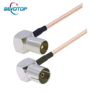 RG179 케이블 75옴 TV 수 90 ° 여성 직각 플러그 피그테일 안테나 코드 점퍼 공중 RF 동축